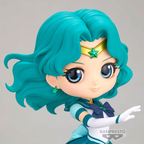 BANDAI Toy Eternal Sailor Neptune "Pretty Guardian Sailor Moon", Bandai Spirits Q posket Figure