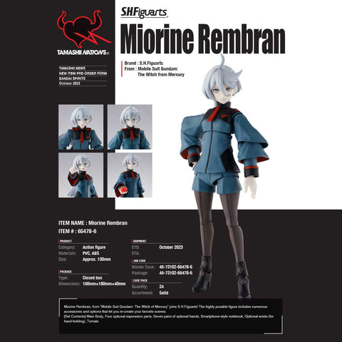 BANDAI Toy Miorine Rembran S.H. Figuarts