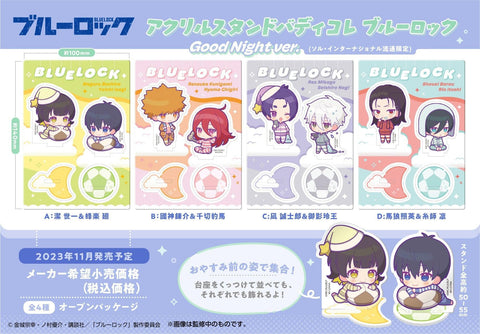 BLUE LOCK MEGAHOUSE Acrylic Stands Buddycolle Good Night ver.1 Yoichi Isagi & Meguru Bachira