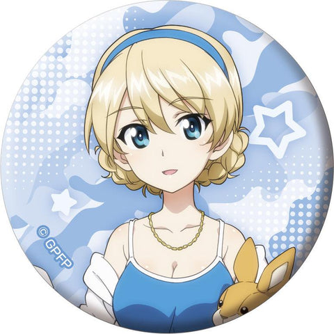 GIRLS und PANZER das Finale Medicos Entertainment Original Illustration Can Badge Collection Room Wear Ver.(1 Random)