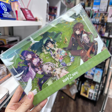 Genshin Impact 2nd Anniversary Acrylic 3D Display Block