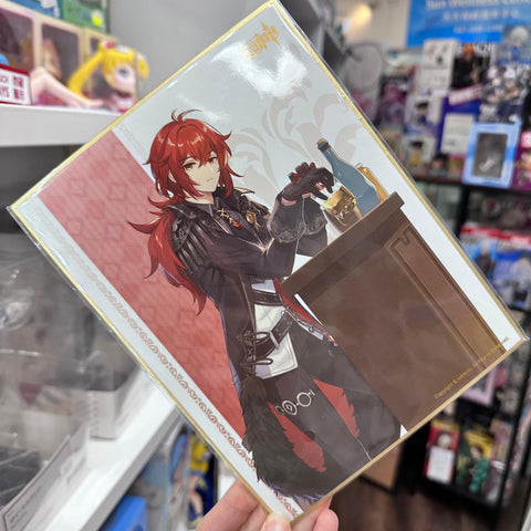 Genshin Impact IPSTAR Cafe Collab Art Card - Diluc