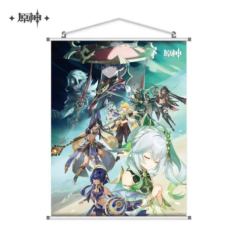 Genshin Impact King Deshret and the Three Magi Hanging Canvas