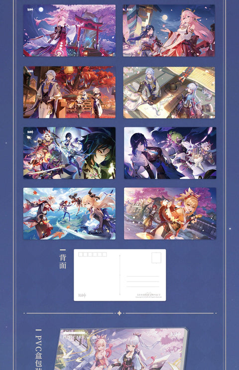 Genshin Impact Postcard set Official Merchandise