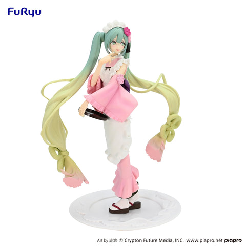 Hatsune Miku FuRyu Exceed Creative Figure Matcha Green Tea Parfait Cherry Blossom ver.
