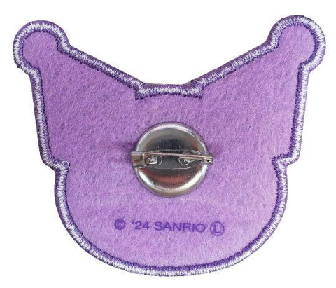 Japan Sanrio Sagara Embroidery Badge - Kuromi