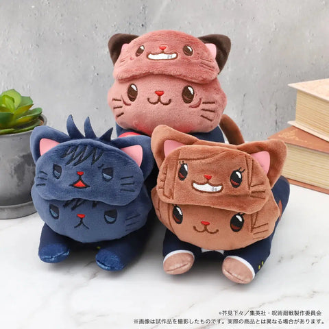 Jujutsu Kaisen withCAT Plush Toy with Eye Mask - Lying Down -/Satoru Gojo/ Kento Nanami/Yuji Itadori/Nobara Kugisaki/Megumi Fushiguru/