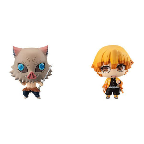 Megahouse Chimi Mega Buddy Series! Demon Slayer: Kimetsu no Yaiba Zenitsu Agatsuma and Inosuke Hashibira Set