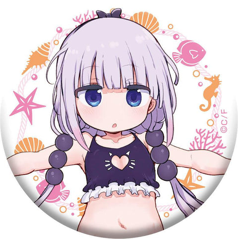 Miss Kobayashi's Dragon Maid Medicos Entertainment Original Illustration Can Badge Collection Swimwear Ver.(1 Random)