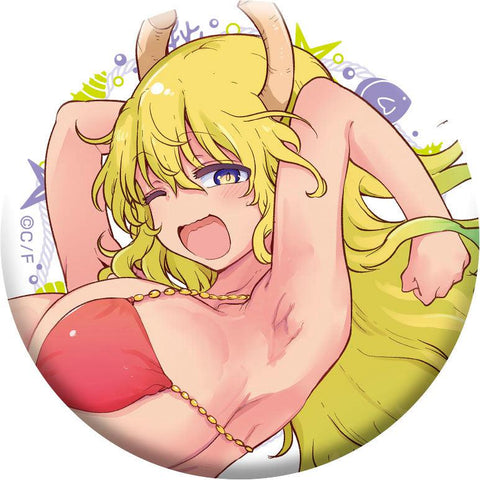 Miss Kobayashi's Dragon Maid Medicos Entertainment Original Illustration Can Badge Collection Swimwear Ver.(1 Random)