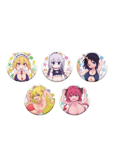 Miss Kobayashi's Dragon Maid Medicos Entertainment Original Illustration Can Badge Collection Swimwear Ver.(1 Random)