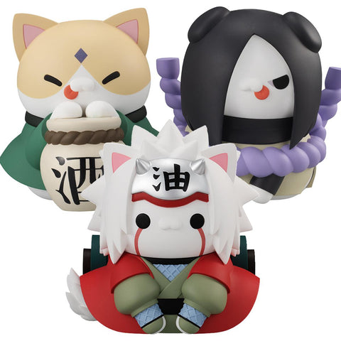 NARUTO MEGA CAT PROJECT MEGAHOUSE Nyanto! The Big Nyaruto Series The sannin set【with gift】