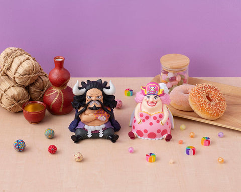 ONE PIECE MEGAHOUSE Lookup Kaido the Beast& Big Mom Set 【with gourd&semla】