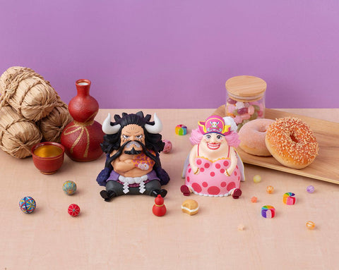 ONE PIECE MEGAHOUSE Lookup Kaido the Beast& Big Mom Set 【with gourd&semla】