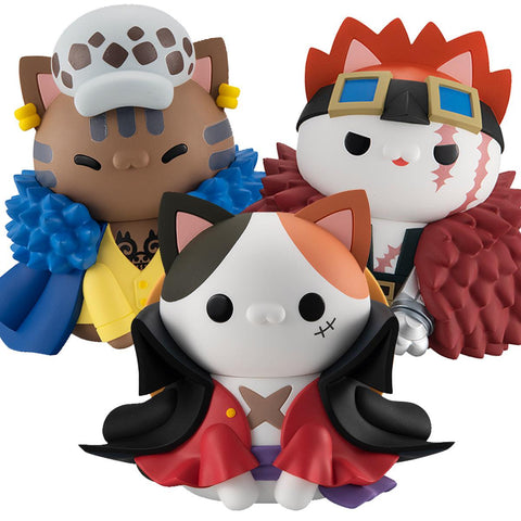 ONE PIECE MEGAHOUSE Nyanto! The Big Series Monkey D. Luffy&Trafalgar Law&Eustass Kid【with gift】