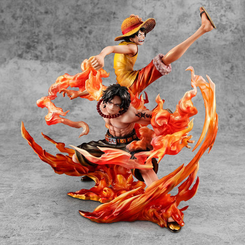 ONE PIECE MEGAHOUSE Portrait.Of.Pirates NEO-MAXIMUM Luffy & Ace ~Bond between brothers~ 20th LIMITED Ver.