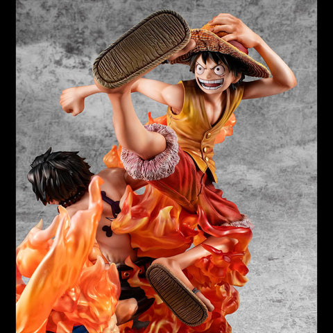 ONE PIECE MEGAHOUSE Portrait.Of.Pirates NEO-MAXIMUM Luffy & Ace ~Bond between brothers~ 20th LIMITED Ver.
