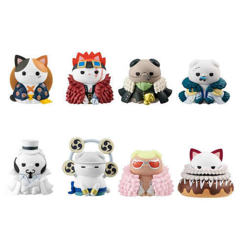 One Piece MEGAHOUSE MEGA CAT PROJECT NyanPieceNyan! Ver. Luffy with rivals(Repeat)(1-8pc)