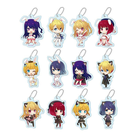 Oshi no Ko Seasonal-Plants Puchichoko Trading Acrylic Key Chain White Dress & Black Dress(1 Random)