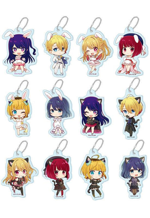 Oshi no Ko Seasonal-Plants Puchichoko Trading Acrylic Key Chain White Dress & Black Dress(1 Random)