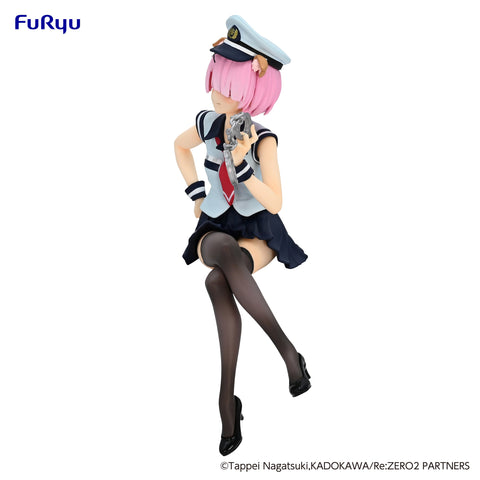 Re:ZERO -Starting Life in Another World- FuRyu Noodle Stopper Figure Ram Police Officer Cap with Dog Ears