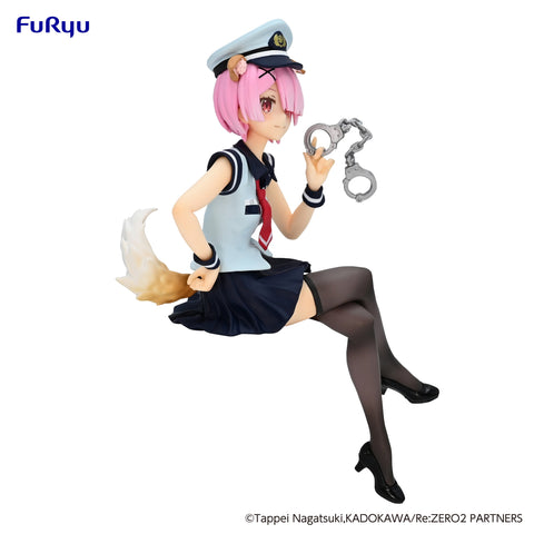 Re:ZERO -Starting Life in Another World- FuRyu Noodle Stopper Figure Ram Police Officer Cap with Dog Ears