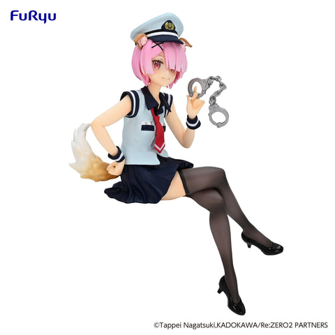 Re:ZERO -Starting Life in Another World- FuRyu Noodle Stopper Figure Ram Police Officer Cap with Dog Ears
