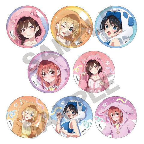 Rent-A-Girlfriend Crux Trading Can Badge Kemomimi Hoodie(1 Random)