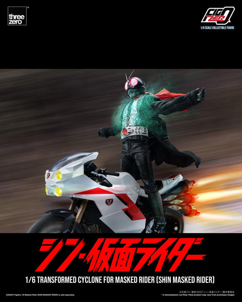 SHIN MASKED RIDER Threezero FigZero 1/6 Transformed Cyclone for Masked Rider