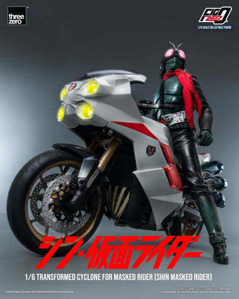 SHIN MASKED RIDER Threezero FigZero 1/6 Transformed Cyclone for Masked Rider