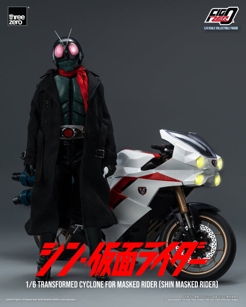 SHIN MASKED RIDER Threezero FigZero 1/6 Transformed Cyclone for Masked Rider