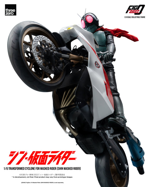 SHIN MASKED RIDER Threezero FigZero 1/6 Transformed Cyclone for Masked Rider
