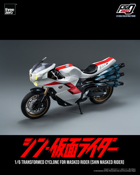 SHIN MASKED RIDER Threezero FigZero 1/6 Transformed Cyclone for Masked Rider
