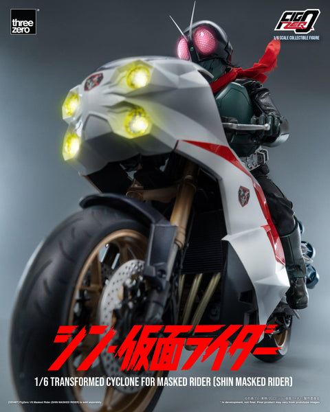 SHIN MASKED RIDER Threezero FigZero 1/6 Transformed Cyclone for Masked Rider