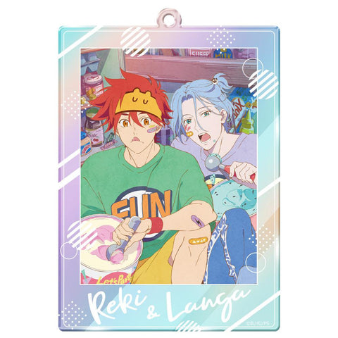 SK8 the Infinity azumaker Hologram Acrylic Key Chain C Reki & Langa