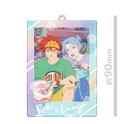 SK8 the Infinity azumaker Hologram Acrylic Key Chain C Reki & Langa