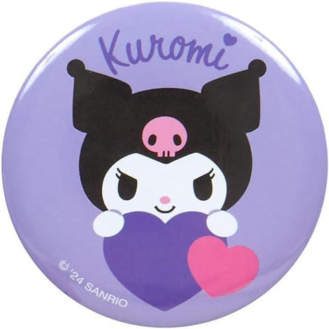 Sanrio Japan Mini Pouch & Badge Kuromi (Colorful Heart)