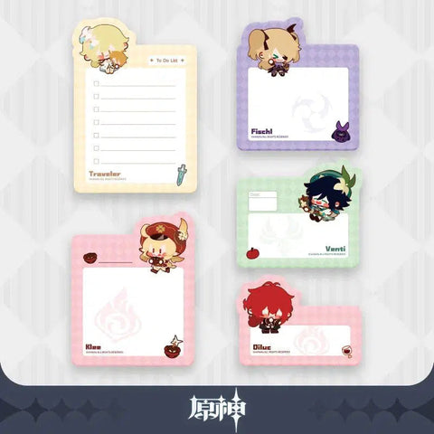 Genshin Impact Assorted Character Notepad