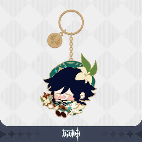 Genshin Impact Character Metal Keychain