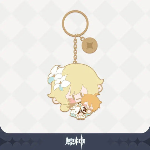 Genshin Impact Character Metal Keychain