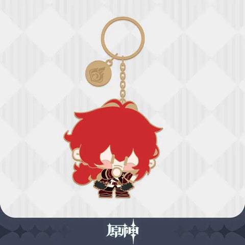 Genshin Impact Character Metal Keychain