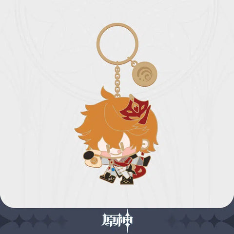 Genshin Impact Character Metal Keychain