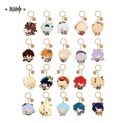 Genshin Impact Character Metal Keychain