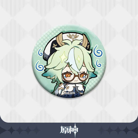 Genshin Impact Characters Chibi Badges