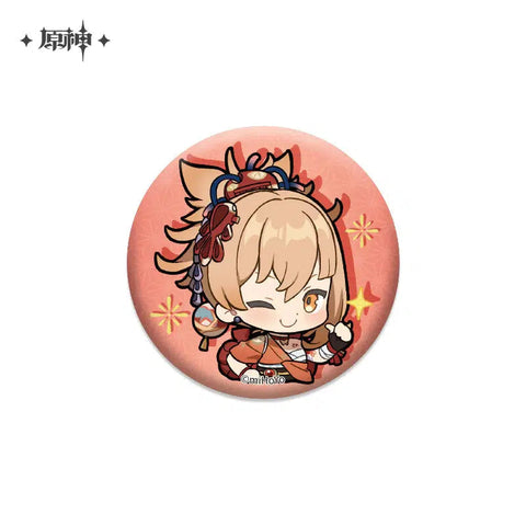 Genshin Impact Characters Chibi Badges
