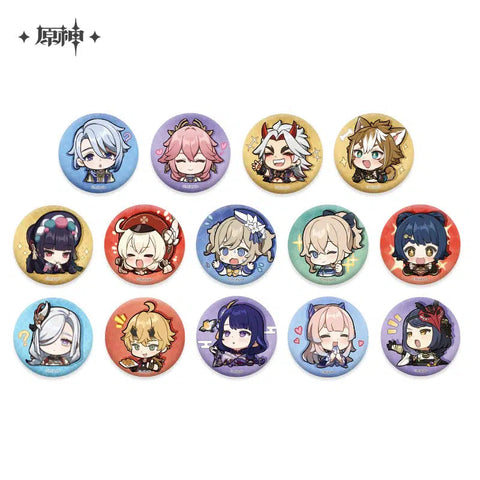 Genshin Impact Characters Chibi Badges 2.0