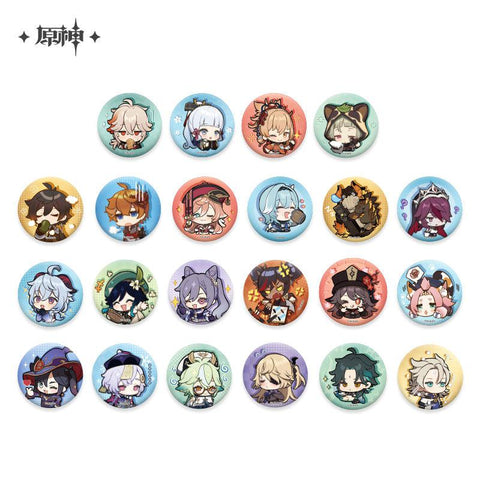Genshin Impact Characters Chibi Badges
