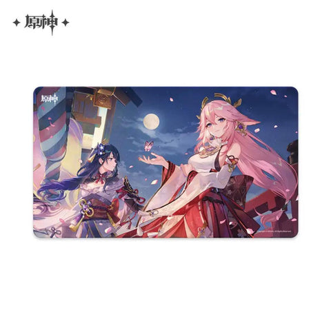 Genshin Impact Desk Mat Raiden Shogun Yae Miko