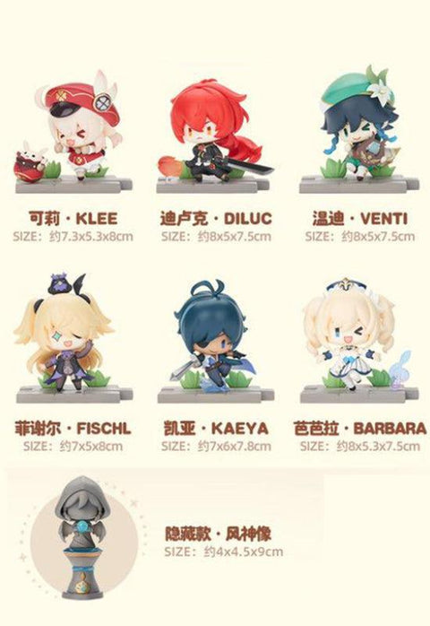 Genshin Impact Mondstadt Character Blind Box Mini Figure (1 Random)