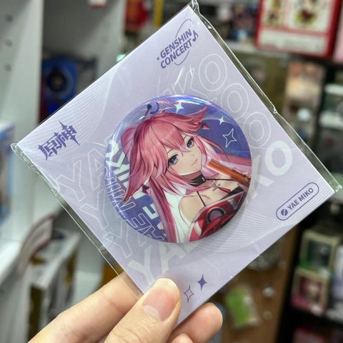 Genshin Impact Official Merchandise - 2022 Concert Badge - Yae Miko